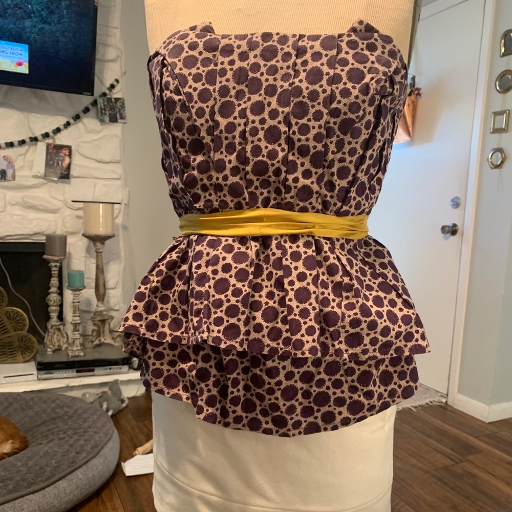 Strapless blouse
